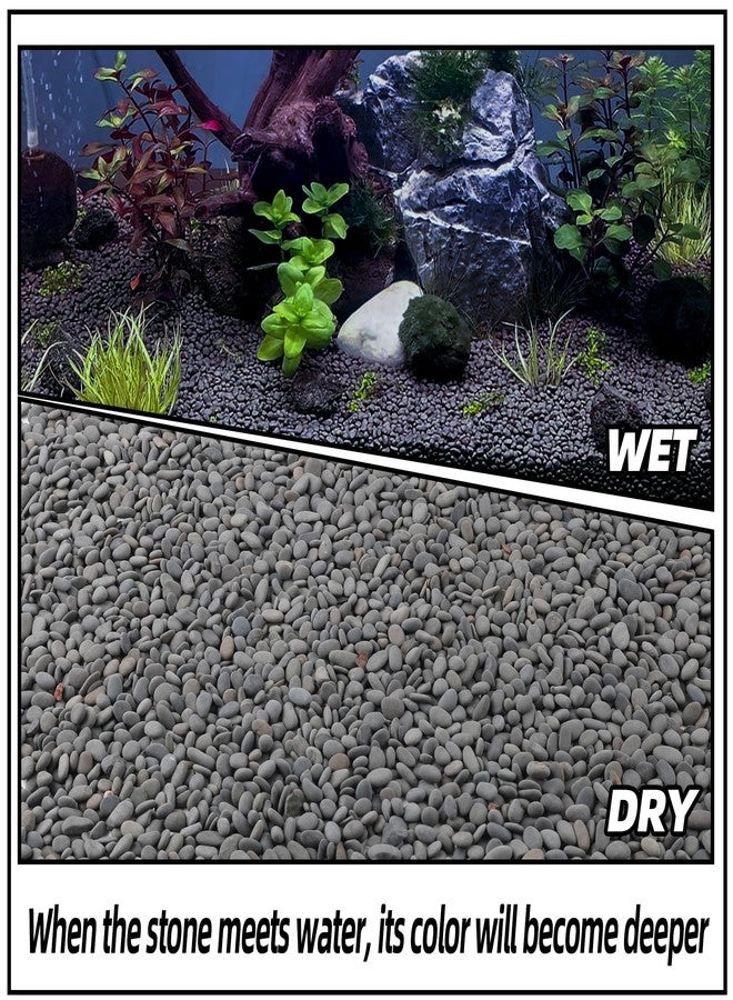 CJGQ Decorative River Rocks Pebbles for Succulents, Cacti & Gardens, Aquarium Gravel, Fish Tank Rocks, 2.4 lb - Image 4